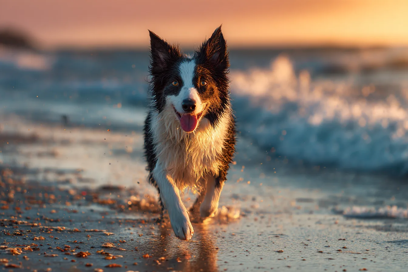 Dog photography at a South Shore Massachusetts beach location